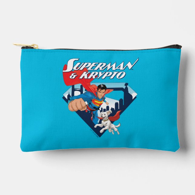 Superman & Krypto Soar Zubehörtasche (Vorderseite)