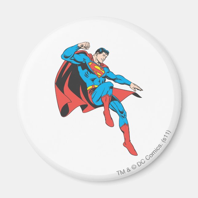 Superman Lands Lightly Magnet (Vorne)
