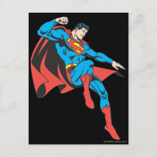 Superman Lands Lightly Postkarte