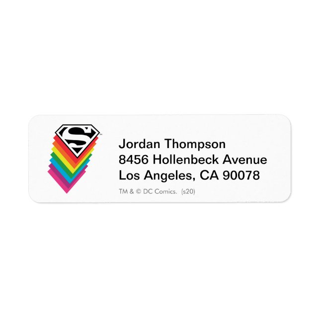 Superman Layered Rainbow Logo (Vorne)