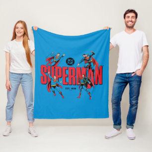 Superman Legenden Forever Grafik Fleecedecke