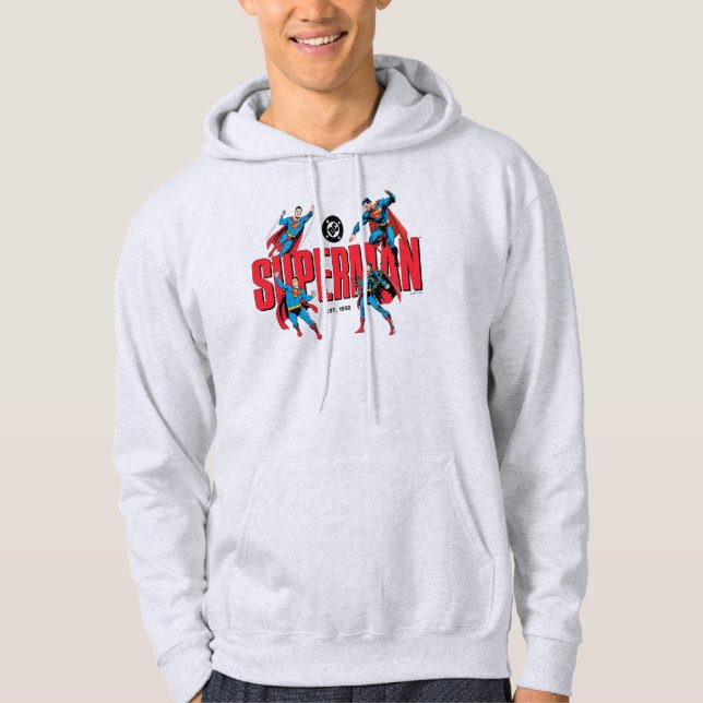 Superman Legenden Forever Grafik Hoodie (Vorderseite)