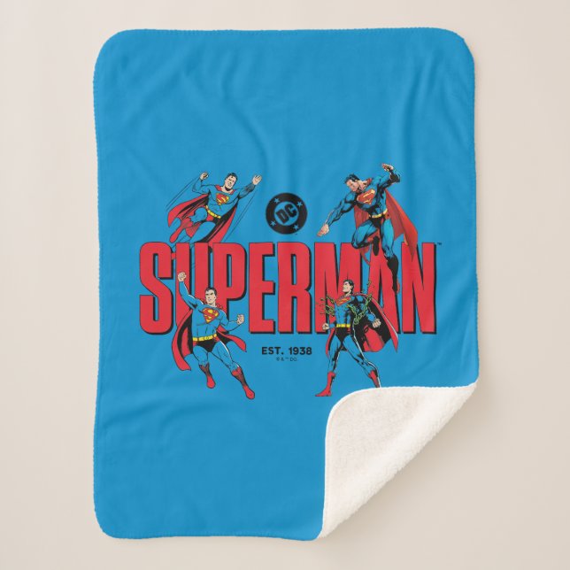 Superman Legenden Forever Grafik Sherpadecke (Vorderseite)