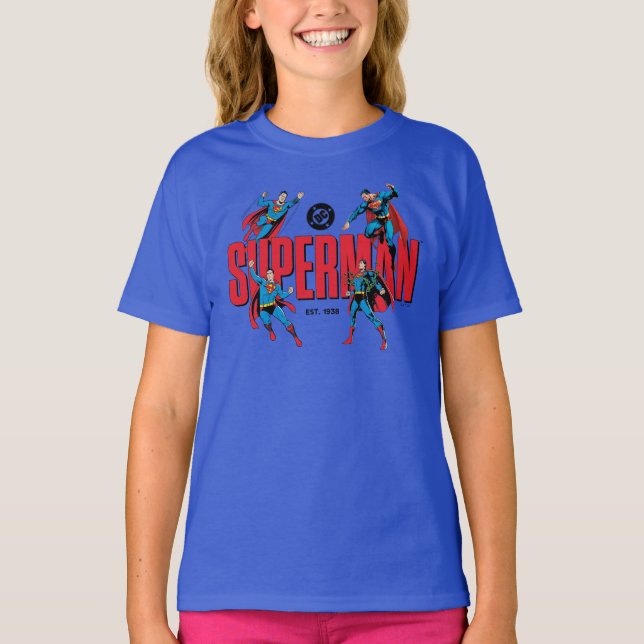 Superman Legenden Forever Grafik T-Shirt (Vorderseite)