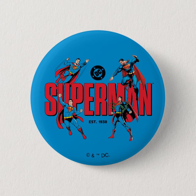 Superman-Legenden für immer Grafik Button (Vorderseite)