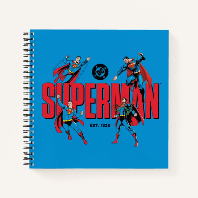 Superman-Legenden für immer Grafik Notizbuch (Vorderseite)