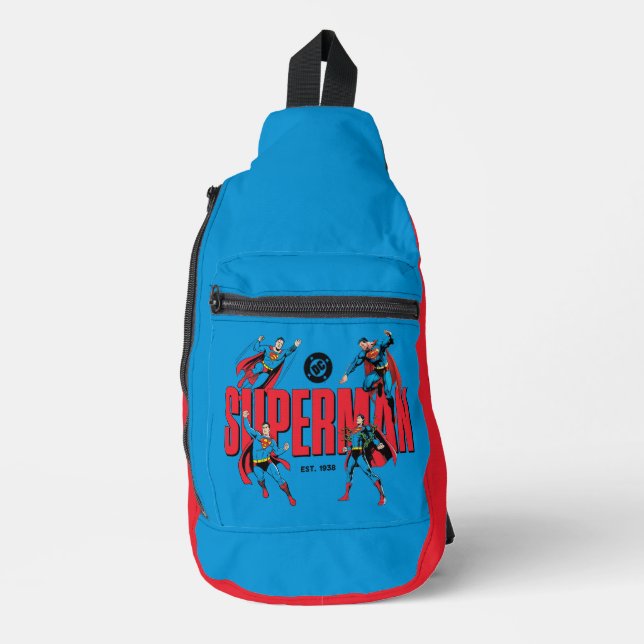 Superman Legends Forever Graphic Crossbody Bag (Vorderseite)