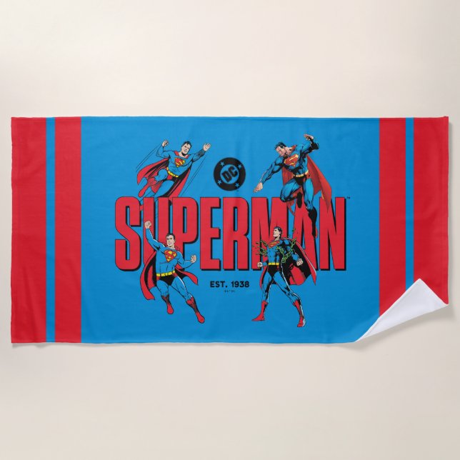 Superman Legends Forever Graphic Strandtuch (Vorderseite)