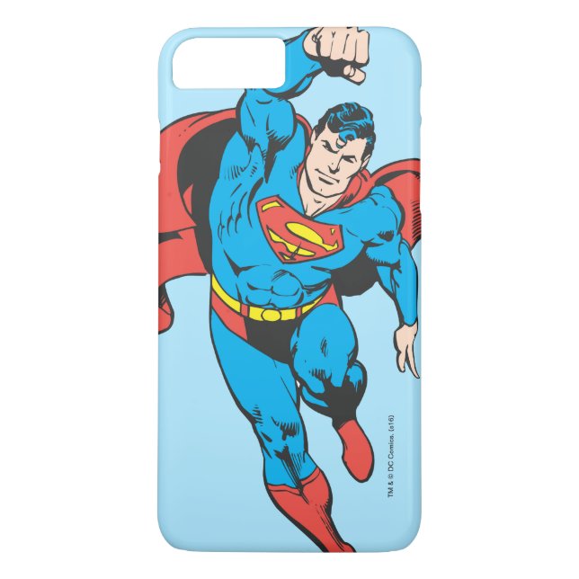 Superman Links Faust erhöht Case-Mate iPhone Hülle (Rückseite)