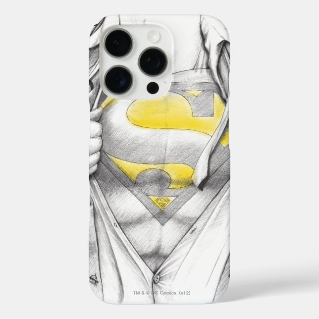 Superman-Logo auf dem Brustkorb Case-Mate iPhone Hülle (Rückseite)