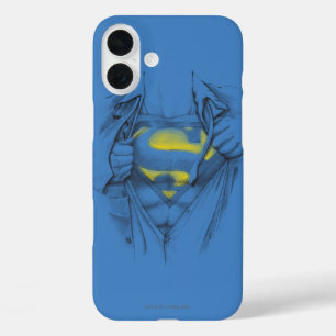 Superman-Logo auf dem Brustkorb iPhone 16 Plus Hülle