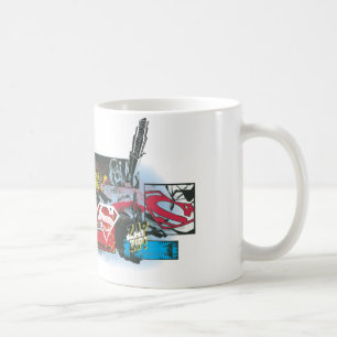 Superman Logo Collage Tasse