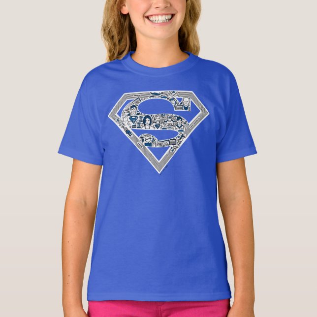 Superman Logo Doodle Art T-Shirt (Vorderseite)
