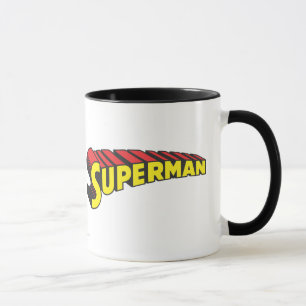 Superman Logo "Gelbe rote Buchstaben" Tasse