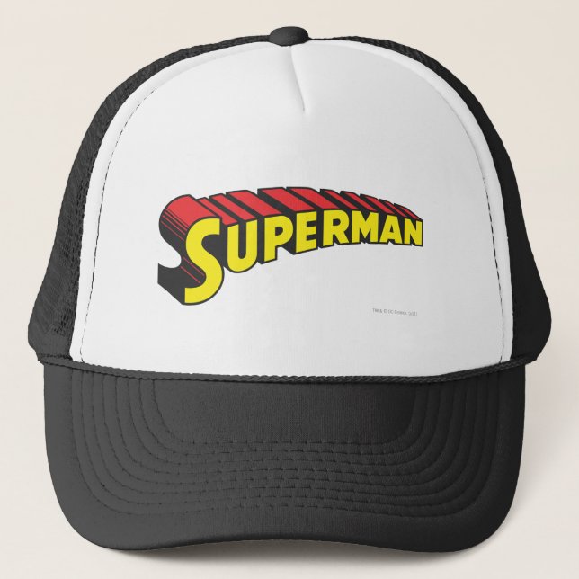 Superman | Logo "Gelbe rote Buchstaben" Truckerkappe (Vorderseite)