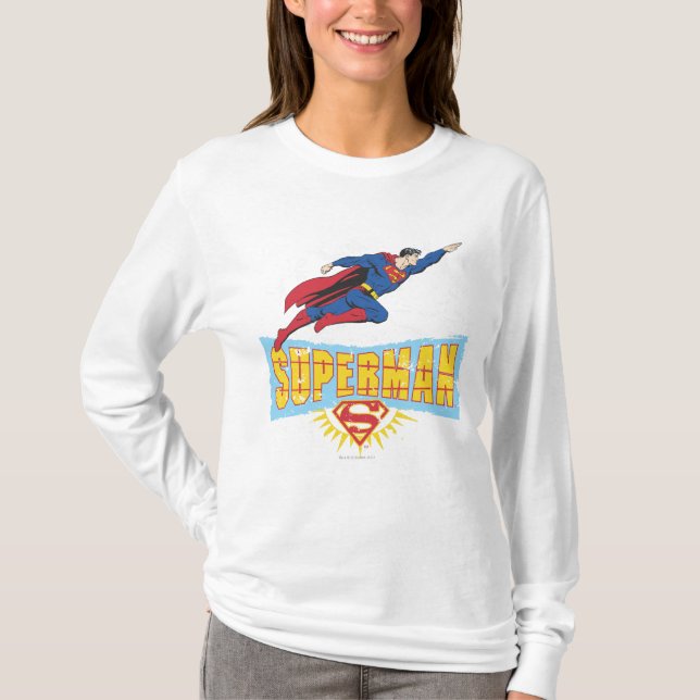 Superman-Logo und Flug T-Shirt (Vorderseite)