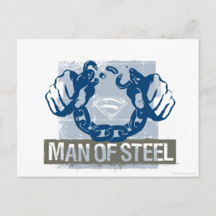Superman Man of Steel Postkarte