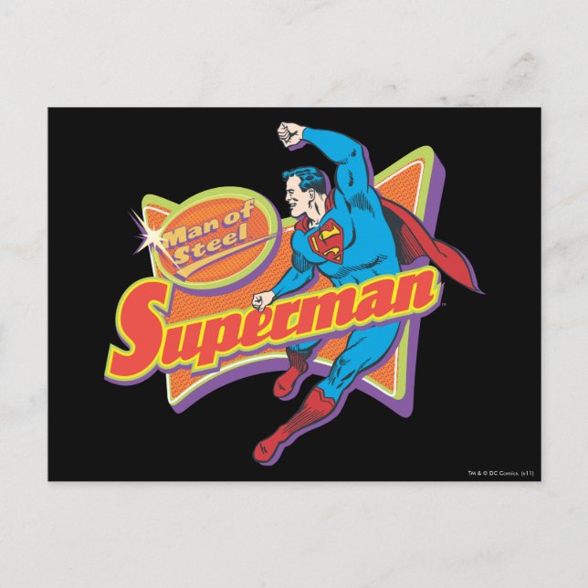 Superman - Mann aus Stahl Postkarte (Vorderseite)