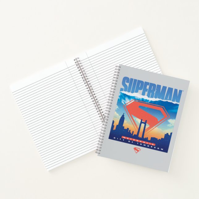 Superman Metropolis Skyline Notizbuch (Innenseite)