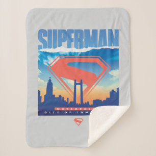 Superman Metropolis Skyline Sherpadecke