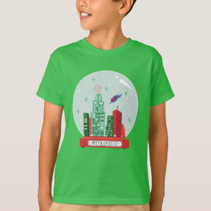 Superman Metropolis Snow Globe Grafik T-Shirt
