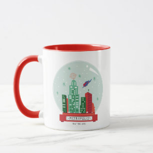 Superman Metropolis Snow Globe Grafik Tasse