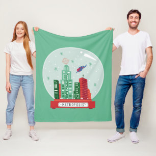 Superman Metropolis Snow Globe Graphic Fleecedecke