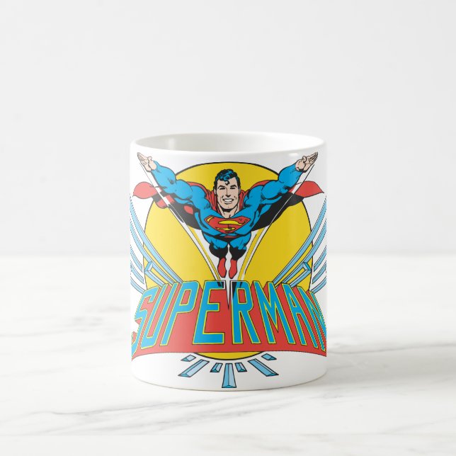 Superman mit Briefen Tasse (Mittel)
