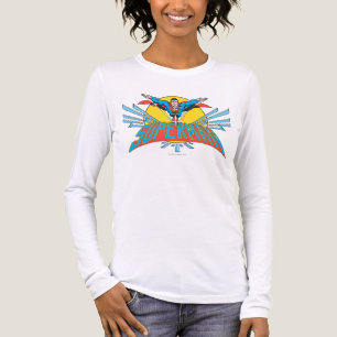 Superman mit Briefen Tri-Blend Shirt
