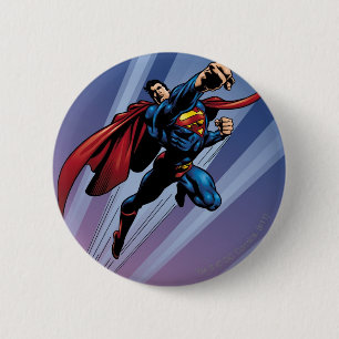 Superman mit Lichtstreifen Button