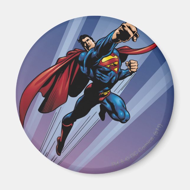 Superman mit Lichtstreifen Magnet (Vorne)