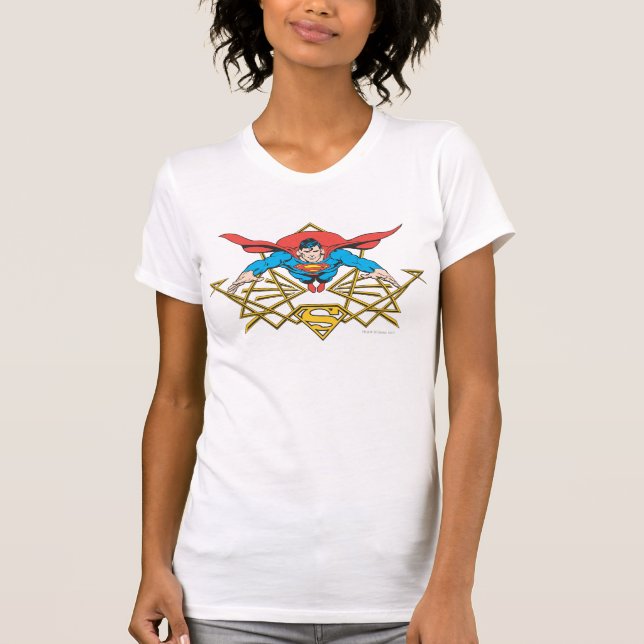 Superman mit Logo T-Shirt (Vorderseite)