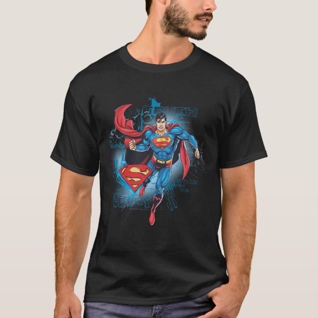 Superman mit Logo T-Shirt (Vorderseite)