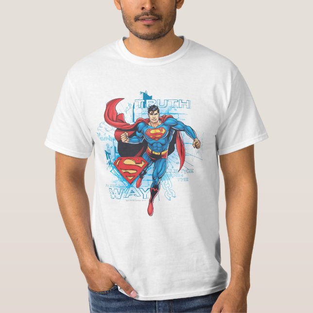 Superman mit Logo T-Shirt (Vorderseite)