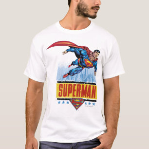Superman mit Stadtbild T-Shirt