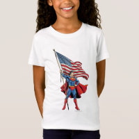 Superman mit US-Flagge
