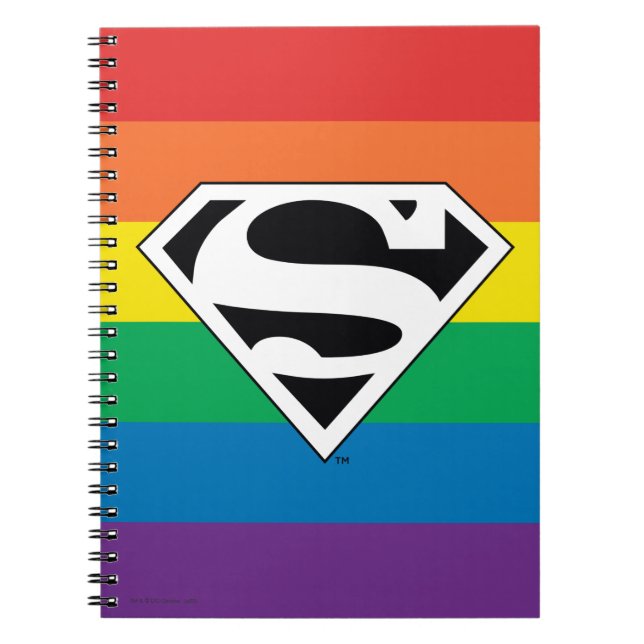 Superman Rainbow-Logo Notizblock (Vorderseite)
