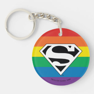 Superman Rainbow-Logo Schlüsselanhänger