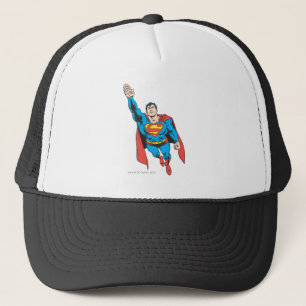 Superman-Rechtsarm erhöht Truckerkappe