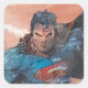 Superman - Red Quadratischer Aufkleber (Vorderseite)