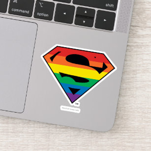Superman-Regenbogen-Logo Aufkleber