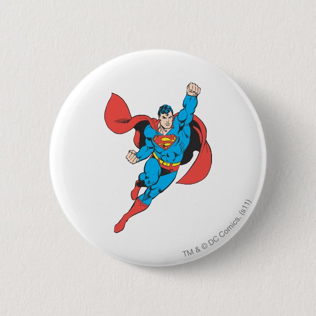 Superman Right Fist Raise Button (Vorderseite)