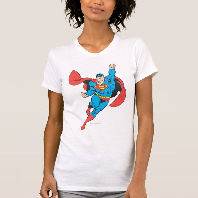 Superman Right Fist Raise T-Shirt (Vorderseite)