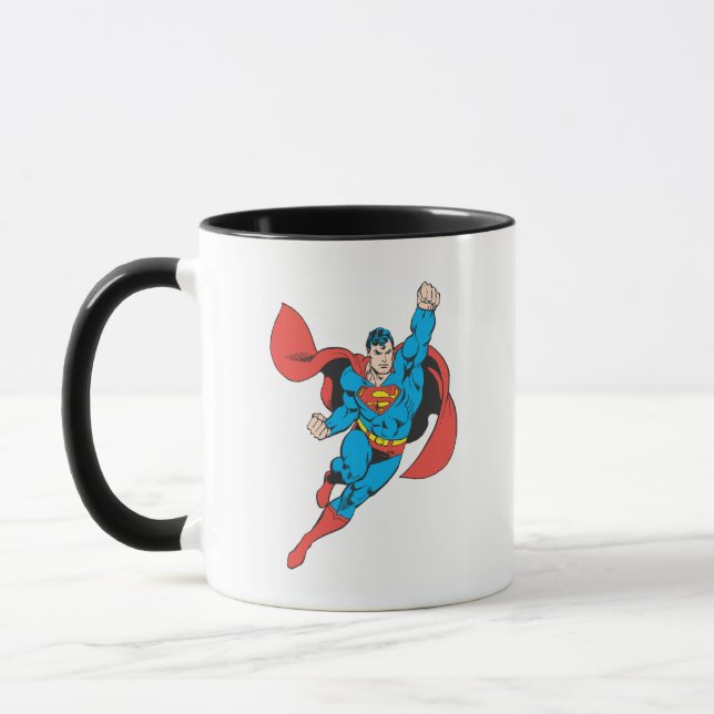 Superman Right Fist Raise Tasse (Links)