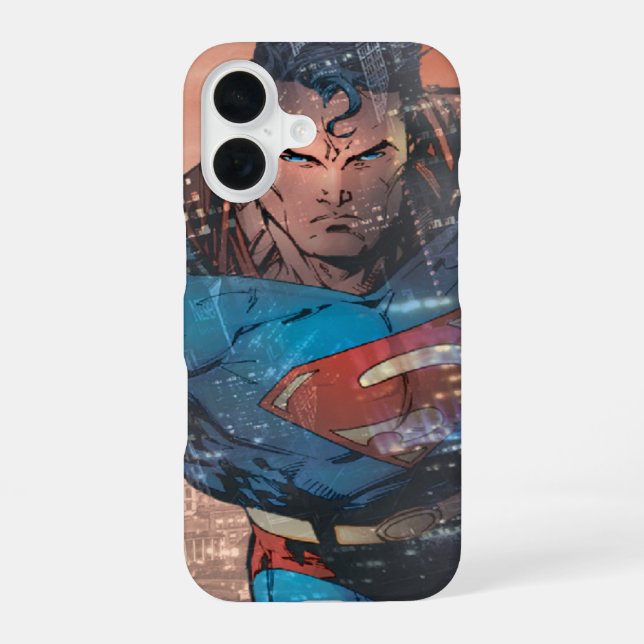Superman - Rot iPhone 16 Hülle (Rückseite)