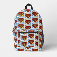 Superman Rot und Blau Muster