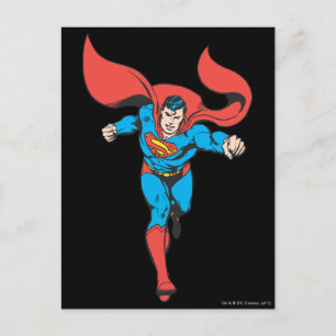 Superman Runs Forward 2 Postkarte