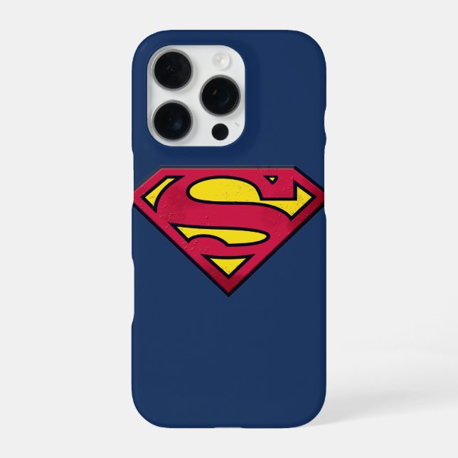 Superman S-Schild | Dirt Logo iPhone Hülle (Rückseite)