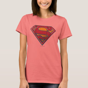 Superman S-Schild  gedrucktes Logo T-Shirt