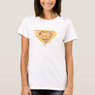 Superman S-Schild Gelbe und rote Logos T-Shirt